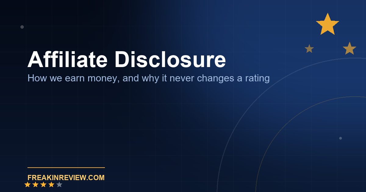 Affiliate Disclosure - how Freakin Review makes money