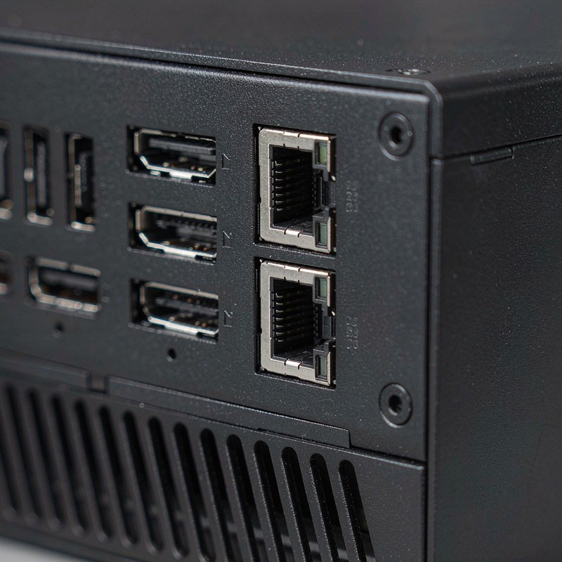 Detail view of the Getorli AI Mini PC Ryzen 7 Pro 8845HS CPU Radeon 780M Graphics Compact Gaming PC 16GB DDR5