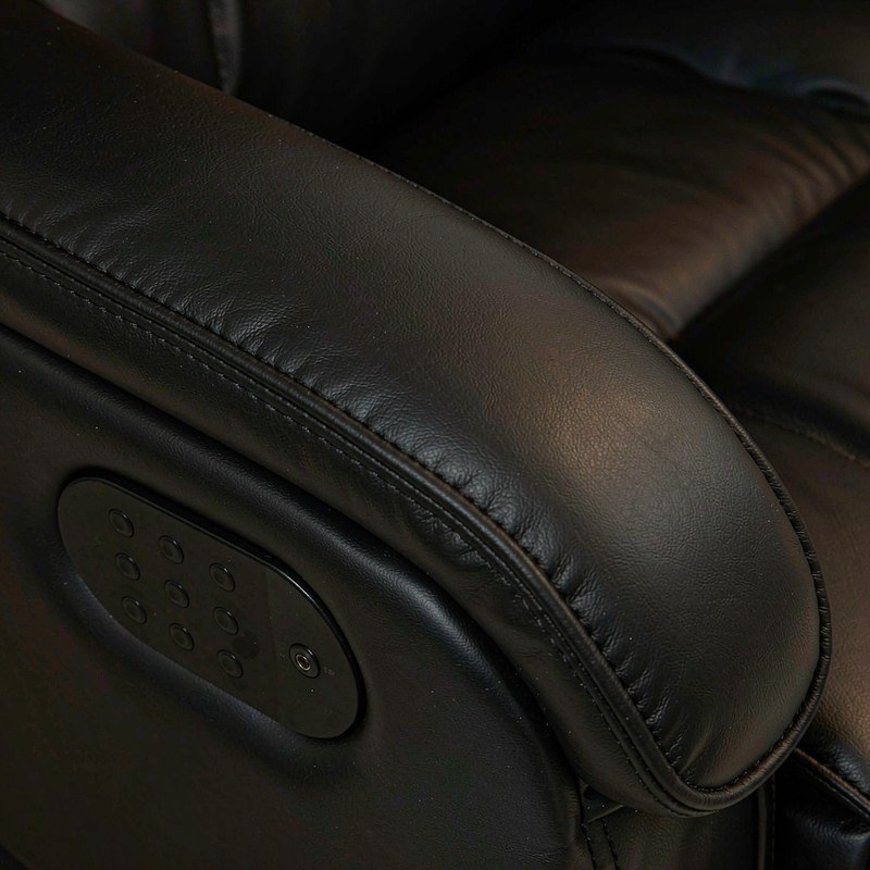 Detail view of the Nouhaus Heated Classic Massage Chair Full Body and Spot Massaging Recliner with Ottoman,