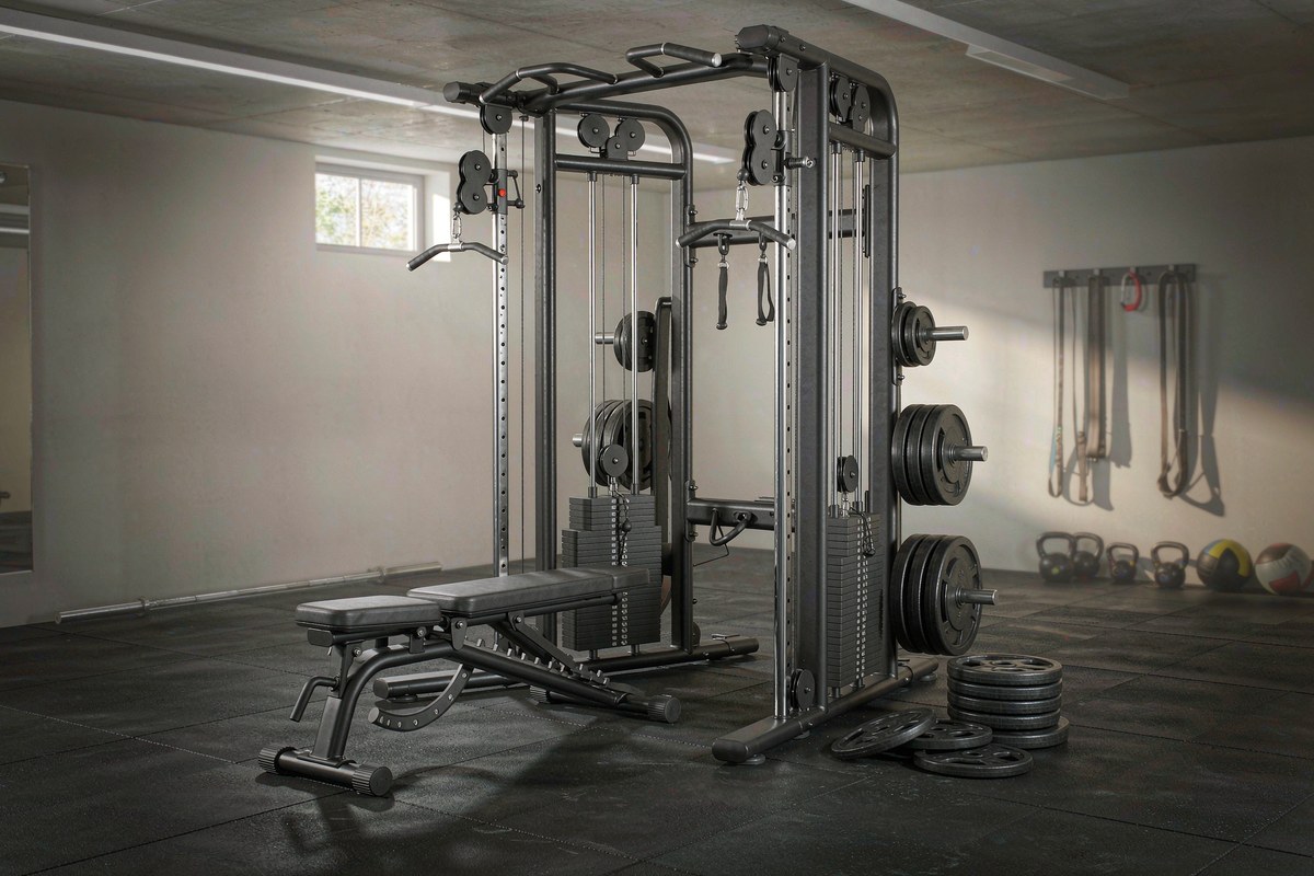 RitFit M1 Pro Smith Machine with Weight Stack Package Power Cage Home Gym from RitFit