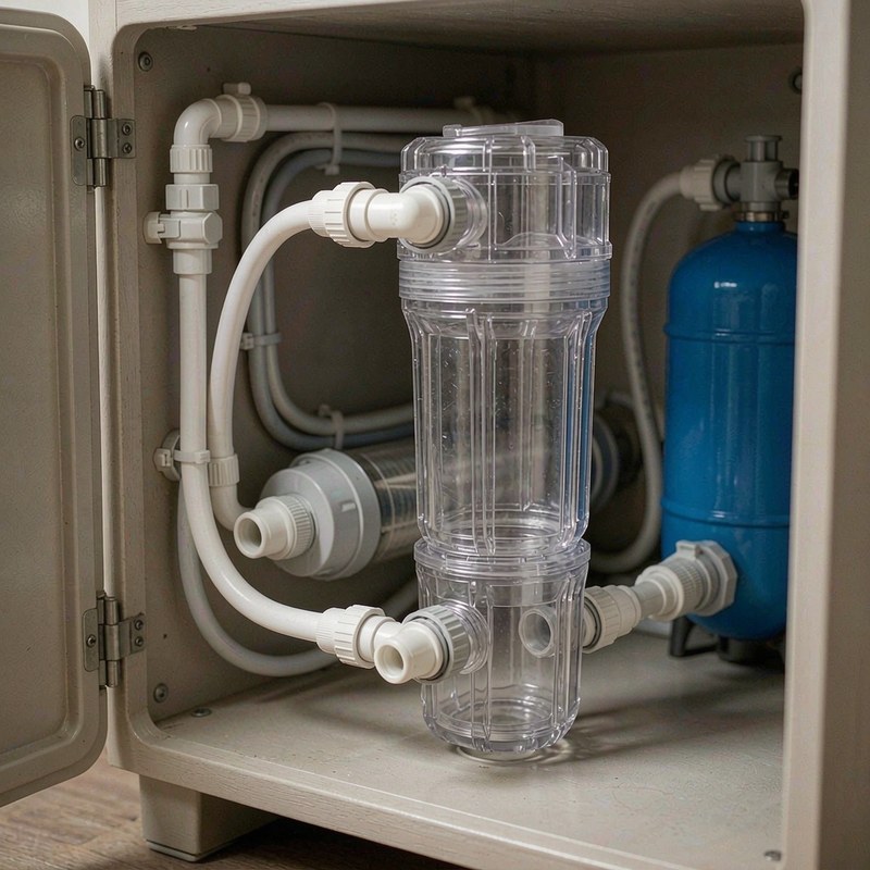 Detail view of the Frizzlife 1000GPD Reverse Osmosis Water Filter, NSF/ASNI 58&53&42&372 Standard, Alkaline