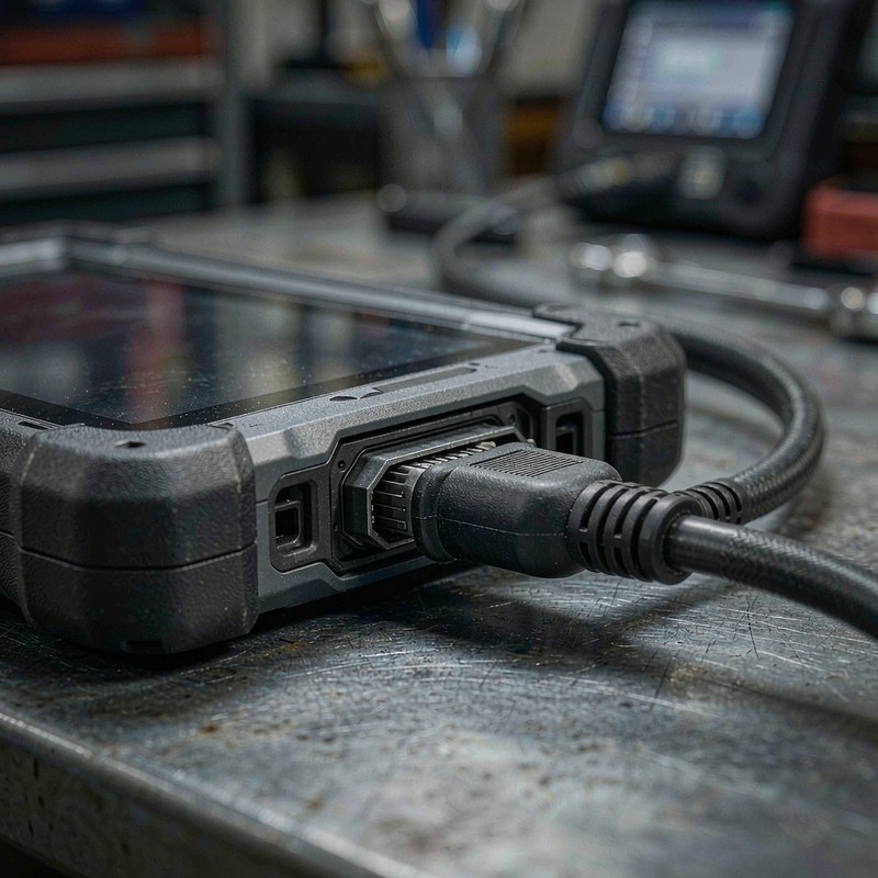 Detail view of the TOPDON Phoenix Plus 2 Scan Tool with ECU Coding, Bidirectional Control
