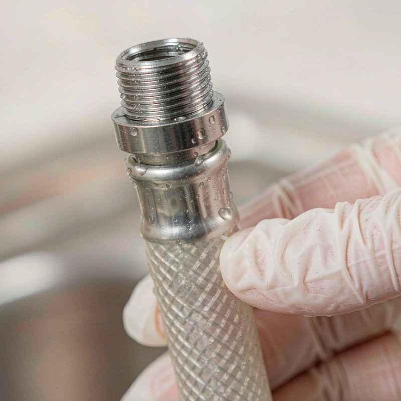 Detail view of the 100FT Heated Water Hose for RV,Heated Drinking Water Hose,Lead and BPA Free