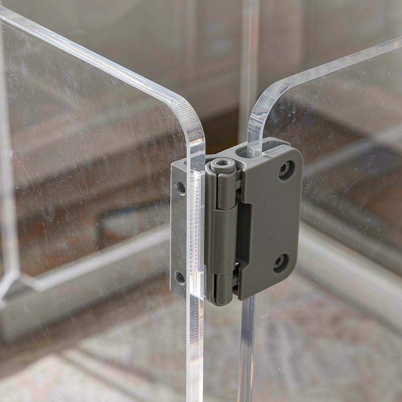 Detail view of the Clear Acrylic Dog Playpen,Indoor Dog Pen,30.3