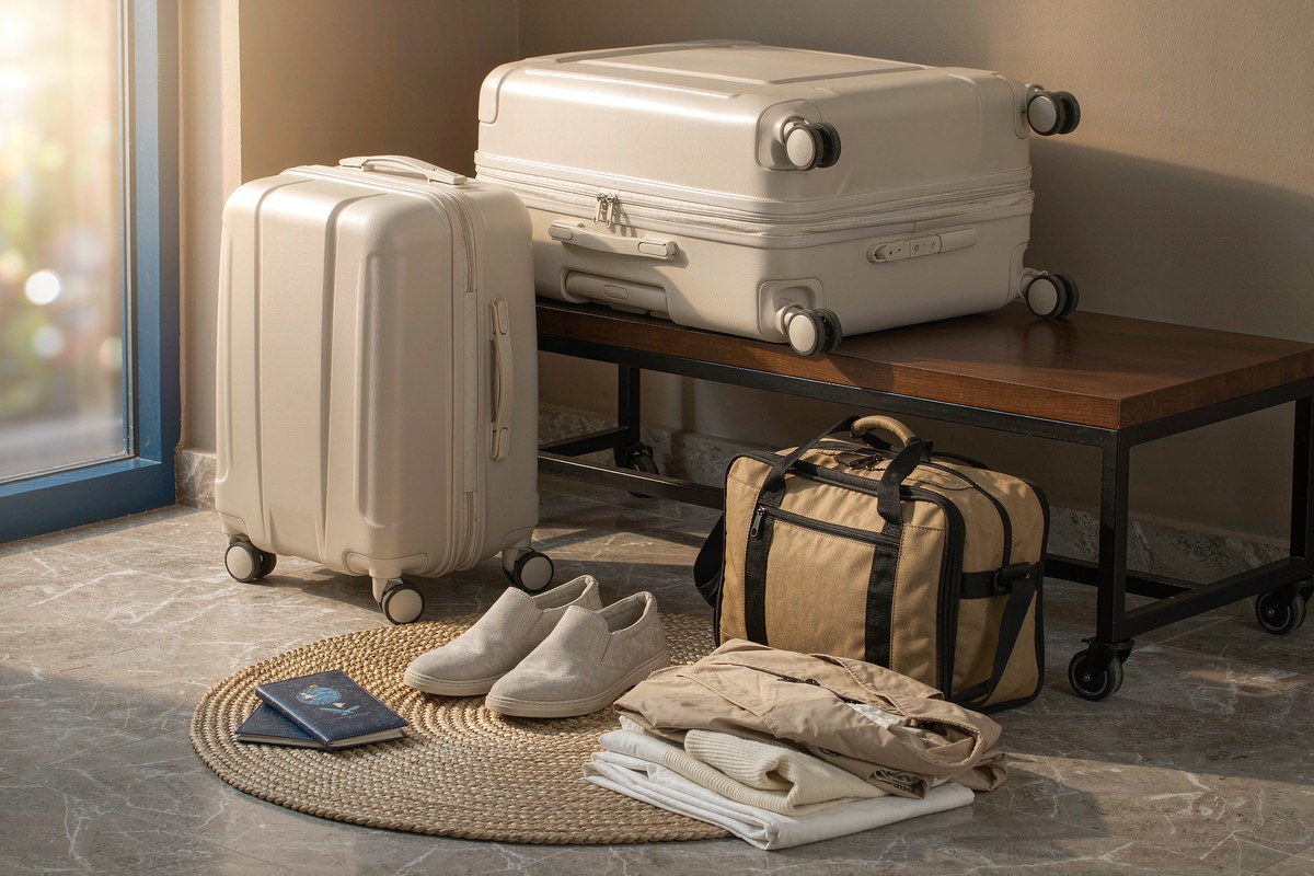 Krute Zipperless Luggage Set 2 Pieces Aluminum Frame Hard Shell Suitcases from Krute