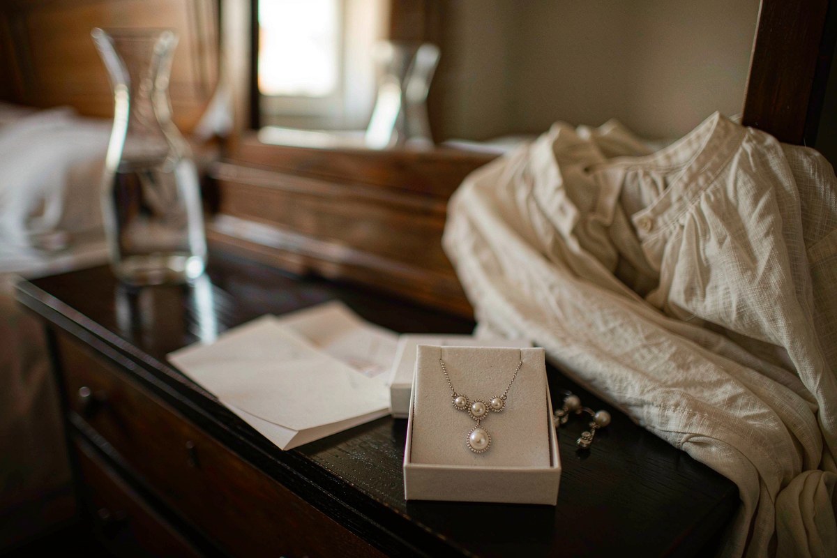 MomentWish Anniversary Birthday Gift for Her, Pearl Necklace for Women, Moissanite Necklace from MomentWish