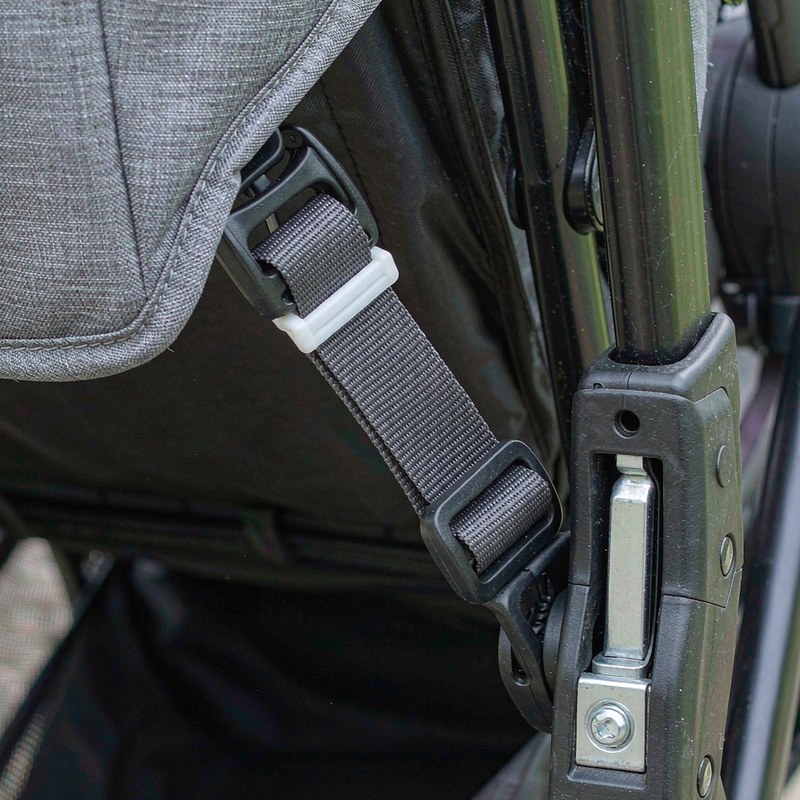Detail view of the Momcozy ChangeGo Single to Double to Wagon Stroller, 23 Configurations