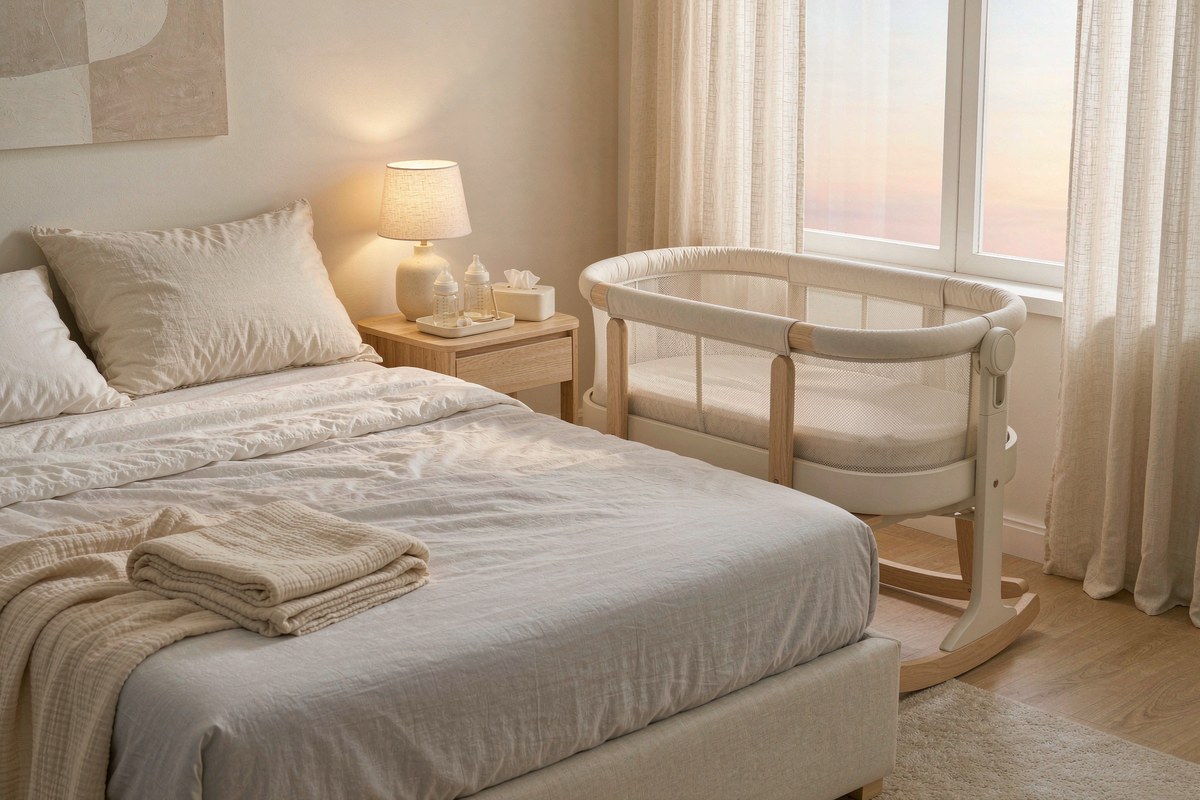 HARPPA Cuddly Sway Baby Bassinet Bedside Sleeper, 3 in 1 Rocking Bassinet from HARPPA